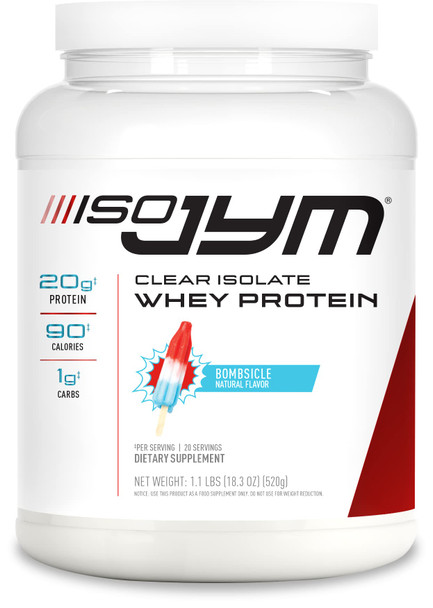Iso JYM Bombsicle, 90 Calories, 100% Whey Protein Isolate, Zero Fat, Zero Sugars, Mixes Clear, for Women & Men, Jym Supplement Science