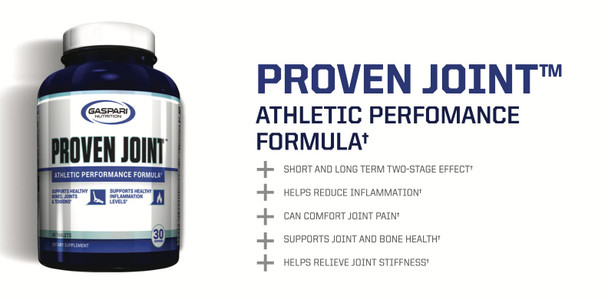 Gaspari Nutrition Proven Joint, Supports Healthy Bones, Joints & Tendons, Supports Inflammation Levels, Two Phased Scientific Formula, Glucosamine, Chondroitin, and Turmeric (30 Servings)