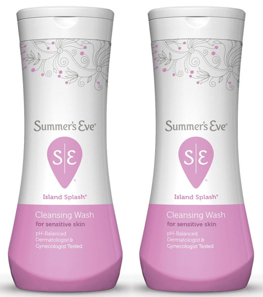 Summer's Eve Cleansing Wash Island Splash, 12 Ounce (Pack of 2)