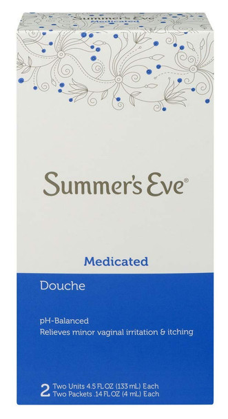 Summers Eve Douche Twin 4.5 Ounce Medicated (Pack of 2)