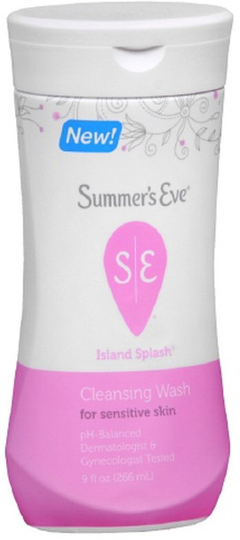 Summer's Eve Cleansing Wash for Sensitive Skin, Island Splash 9 oz