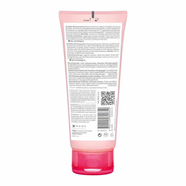 Sensibio Gel Moussant Cleansing Foaming Gel Face Wash 100ml