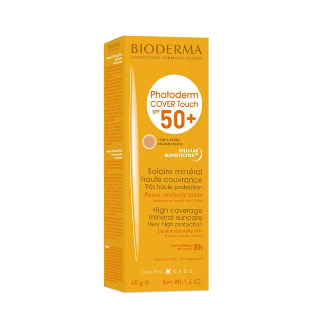 Bioderma Photoderm COVER Touch SPF 50+ Mineral Sun Cream Golden Tint 40g