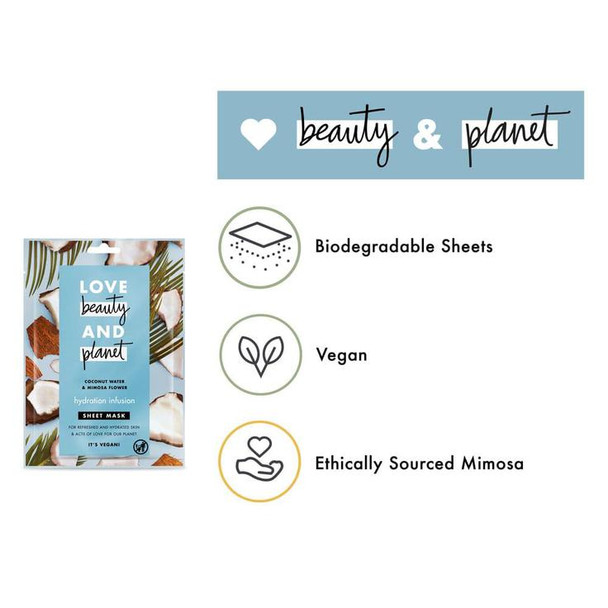 Hydration Infusion Sheet Mask Coconut Water & Mimosa Flower 1pc