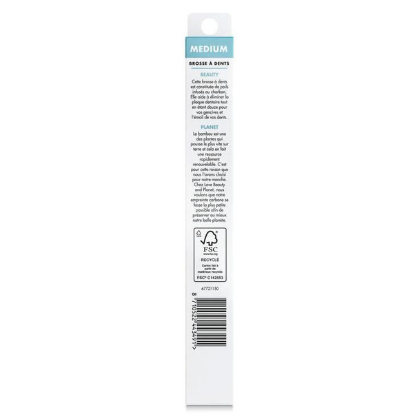Charcoal-Infused Toothbrush Medium 1pc