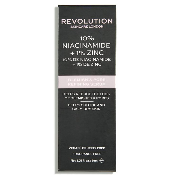 Blemish & Pore Refining Face Serum 10% Niacinamide + 1% Zinc 30ml