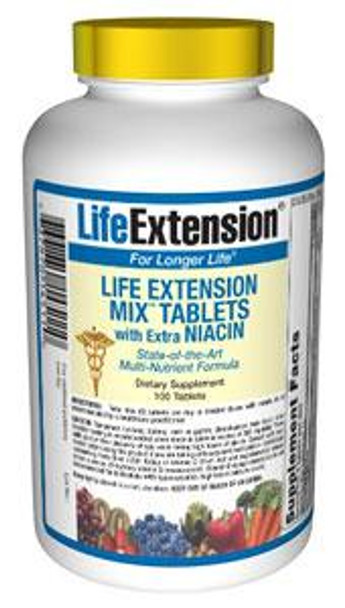 Life Extension Mix Tabs With Extra Niacin 100 Tabs