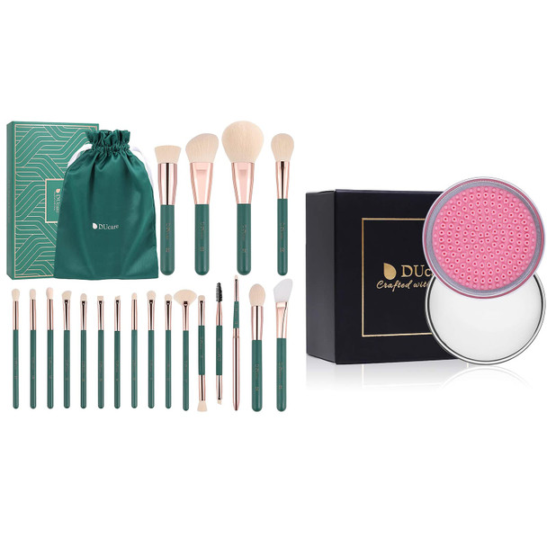 DUcare Professional Makeup Brushes +Makeup Brush Solid Soap Cleanser