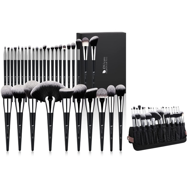 DUcare Professional Makeup Brush Set 32Pcs + Makeup Brush Organizer