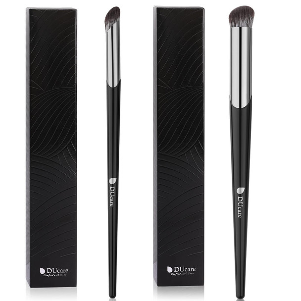 Concealer Brush Under Eye DUcare Angled Small Nose Contour Brush 2pcs