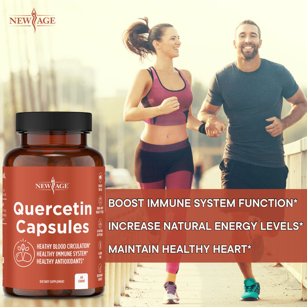 Quercetin 1000mg by NEW AGE – Quercetin Vegetarian Capsules 120 Count