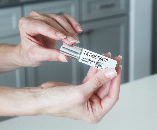 Sandalwood Perfume Oil Rollerball (Roll On) | Single Note Fragrance | Herb & Root