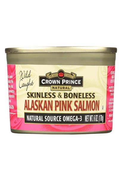 Crown Prince, Salmon Pacific Pink Skinless Boneless, 6 Ounce