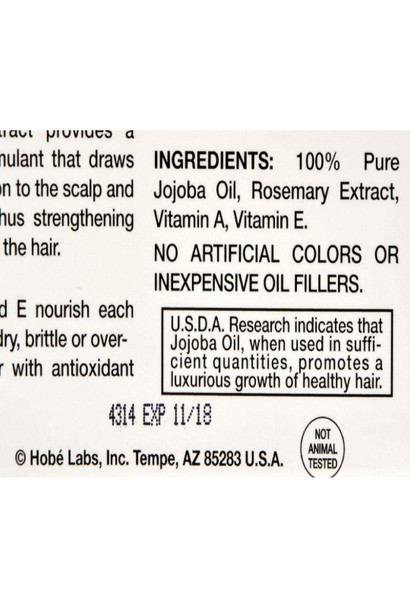 Hobe Labs Energizer Hot Jojoba Oil Hair Treatment - 0.5 fl oz