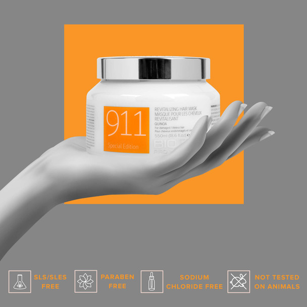911 Quinoa Hair Mask 18.6 fl oz Biotop Professional