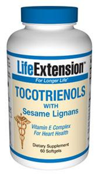 Life Extension Tocotrienols with Sesame Lignans 60 Softgels