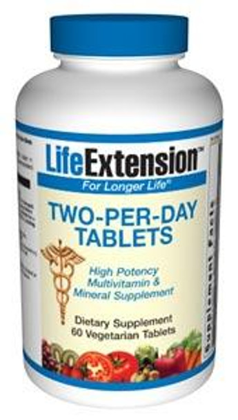 Life Extension Two-Per-Day TABS 60 Vege Tabs
