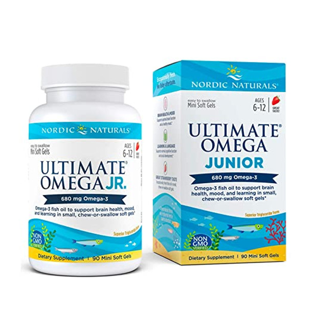 Nordic Naturals, Ultimate Omega Junior, 500 mg, 90  Soft Gels