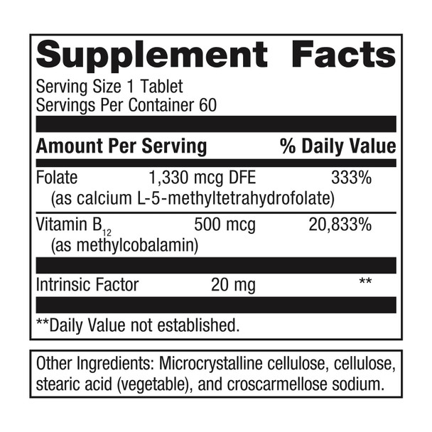 Metagenics- Intrinsi B12 Folate 60 tabs