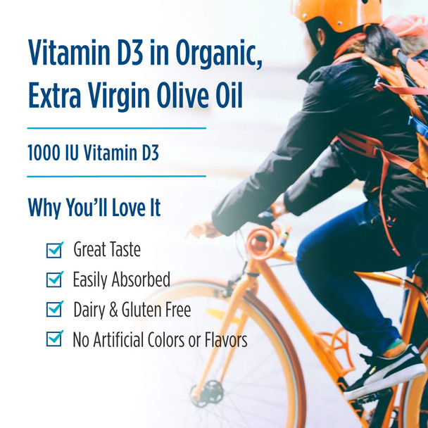 Nordic Naturals Vitamin D3 1000 IU Orange Flavor 120 Softgels