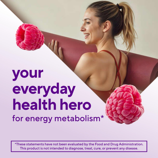 Vitafusion B12 Gummy Vitamins Delicious Raspberry Flavor 60ct 30 Day Supply