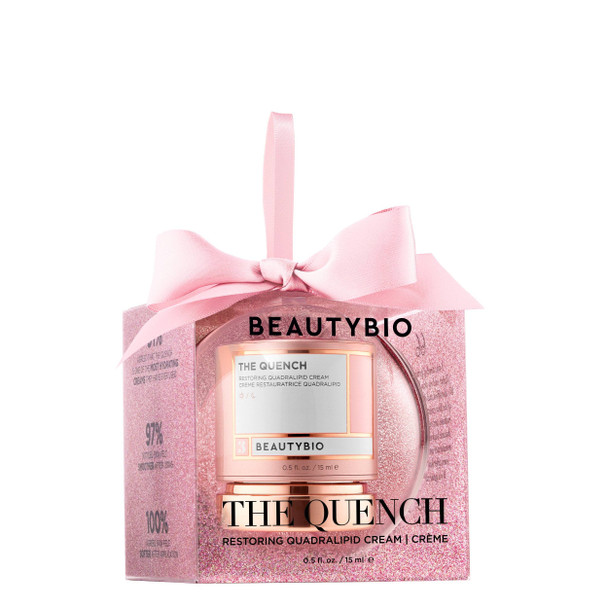 BeautyBio The Quench Mini Limited Edition Glitter Ornament