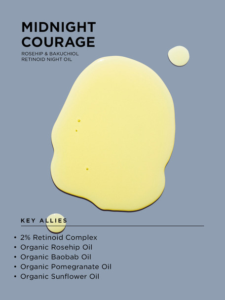 psa MIDNIGHT COURAGE Rosehip & Bakuchiol Retinol Night Oil
