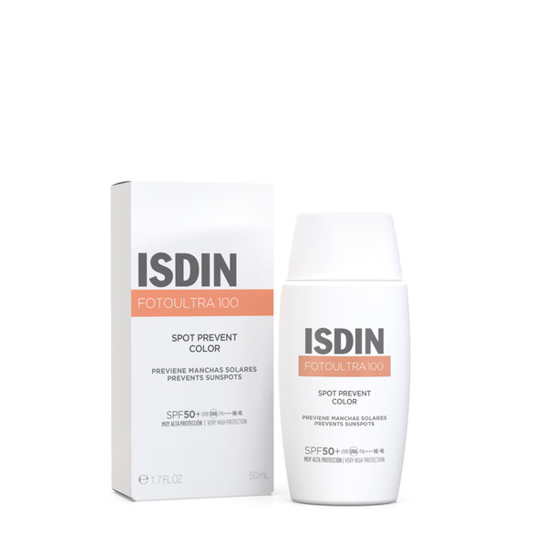 ISDIN Fotoultra Spot Prevent Color SPF 50+ Facial Sunscreen with Daily Use Color that Helps Prevent Sun Spots 50 ml