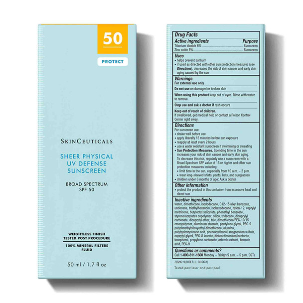 Skinceuticals Physical Uv Defense Spf 50 Sun Protect 50 ml