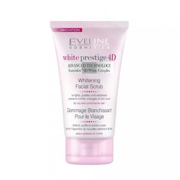 Eveline White Prestige 4D Whitening facial Scrub 150ml