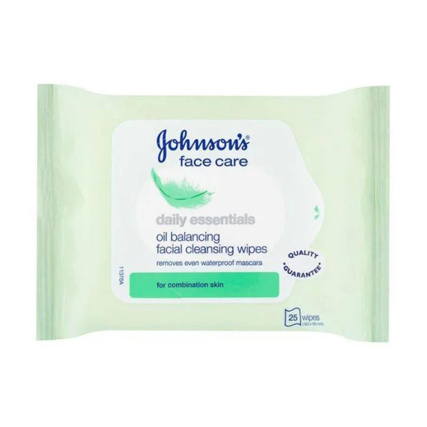 Johnson's Oil Balancing Wipes 25's-Assorted