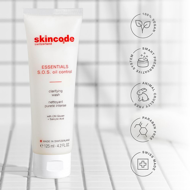 Skincode Essentials S.O.S Oil Control Clarifying Wash 125Ml
