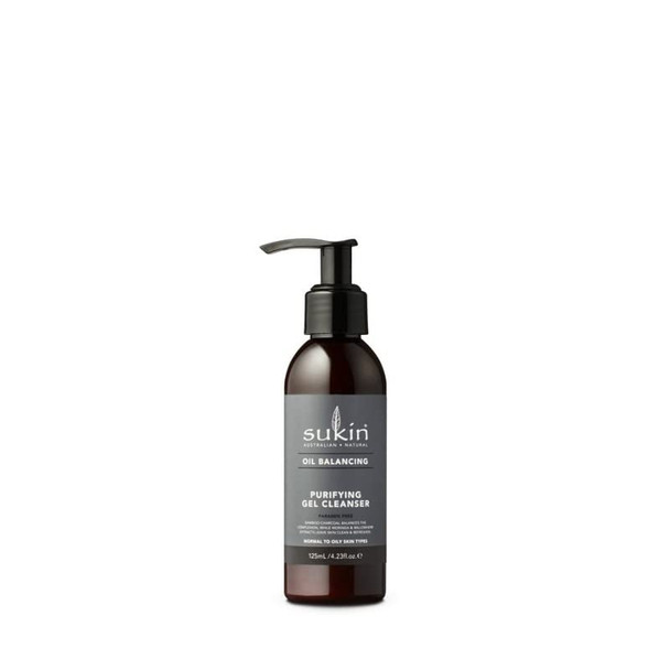 Sukin Oil Balancing Charcoal Purifyng Gel Cleanser 125 Ml