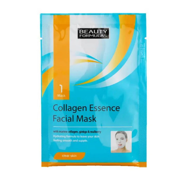 Beauty Formula Clear Skin Collagen Essence Facial Mask 1Pack