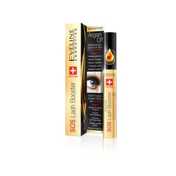 Eveline Lash Booster Eyelash Serum 5 In 1 With Argan