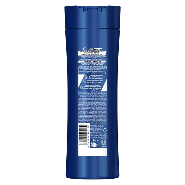 Clear Herbal Fusion 2 In 1 Shampoo + Conditioner For Men 400 ml