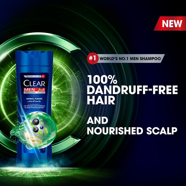 Clear Herbal Fusion 2 In 1 Shampoo + Conditioner For Men 400 ml