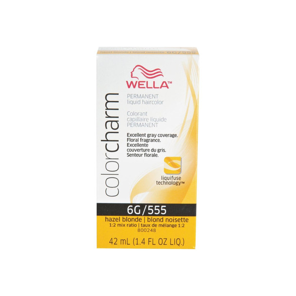 Wella Color Charm Liquid Haircolor 6g/555 Hazel Blonde, 1.4 oz