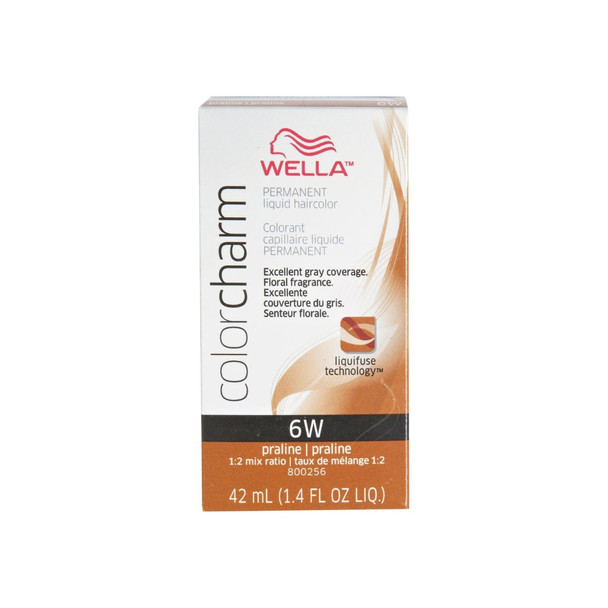 Wella Color Charm Liquid Haircolor 6W Praline, 1.4 oz