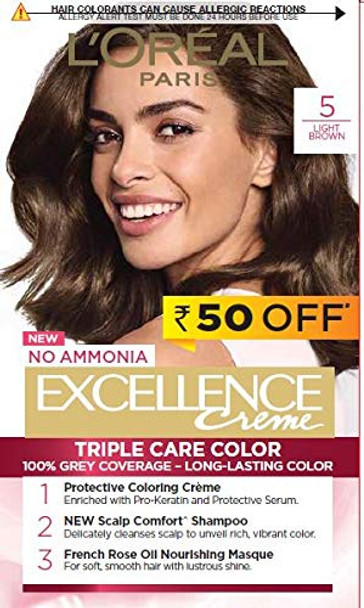 Loreal Excellence Cream 5 Natural Brown