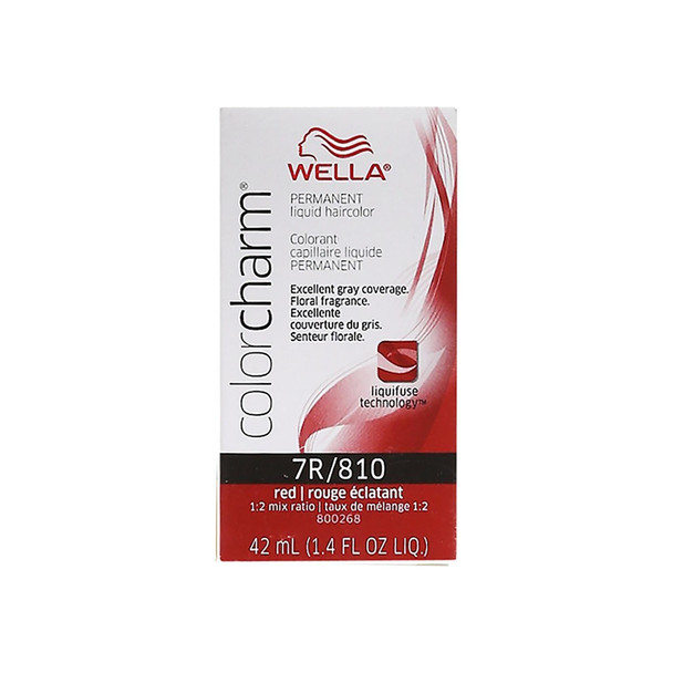 Wella Color Charm Liquid Haircolor 7r/810 Red, 1.4 oz