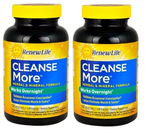 Renew Life  Cleanse More 100 Caps Set of 2