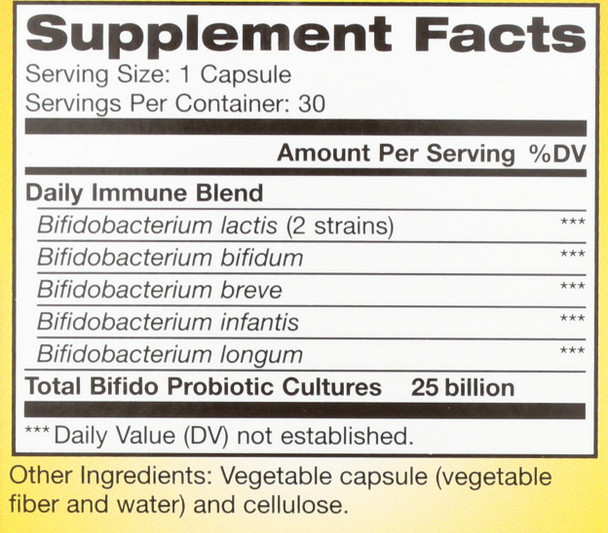 Renew Life Adult Probiotic  Ultimate Flora Daily Immune Probiotic Supplement  Gluten Dairy  Soy Free  25 Billion CFU  30 Vegetarian Capsules Packaging May Vary