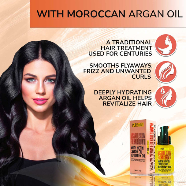 Moroccan Argan Oil Hair Serum with Keratin  Heat Protectant Treatment for Women and Men  Anti Frizz Styling Product and Hair Straightener  For Curly Wavy and Frizzy Hair