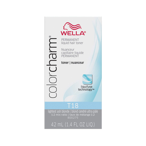 Wella Color Charm Permanent Liquid Hair Toner, Lightest Ash Blonde