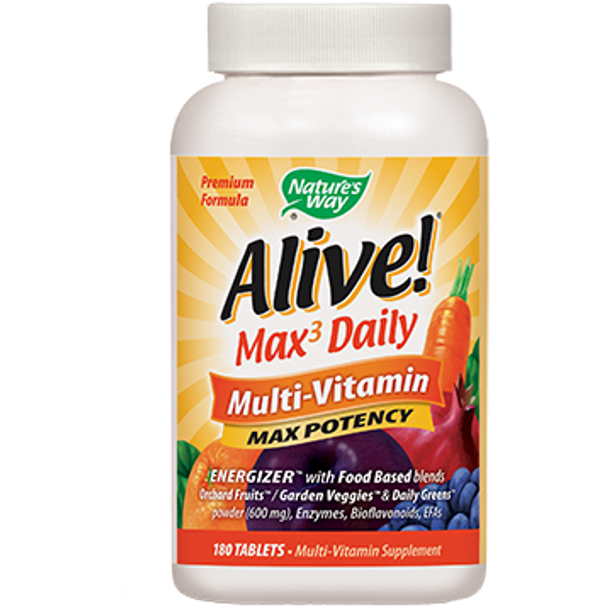 Natures Way Alive MultiVitamin with Iron  180 tablets