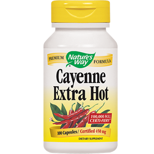 Natures Way Cayenne Extra Hot 100000 HU 100 caps