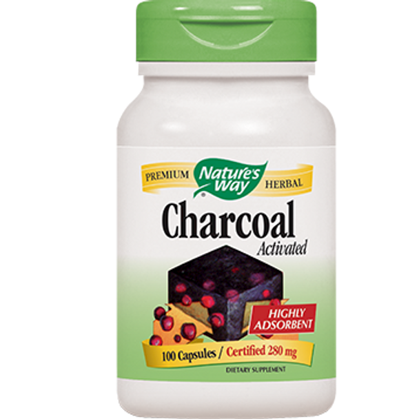 Natures Way Charcoal Activated 280 mg 100 caps