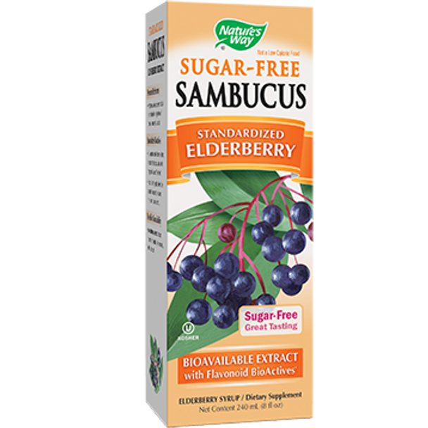 Natures Way Sambucus Sugar Free Syrup 8 oz