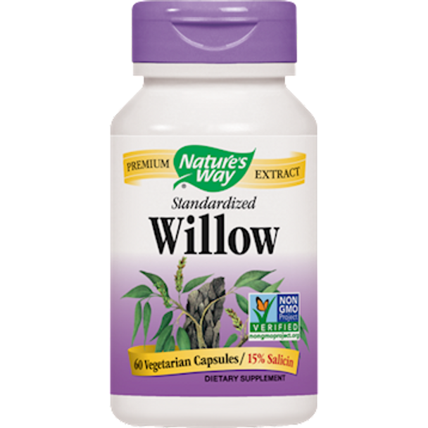 Natures Way Standardized Willow 60 vegcaps